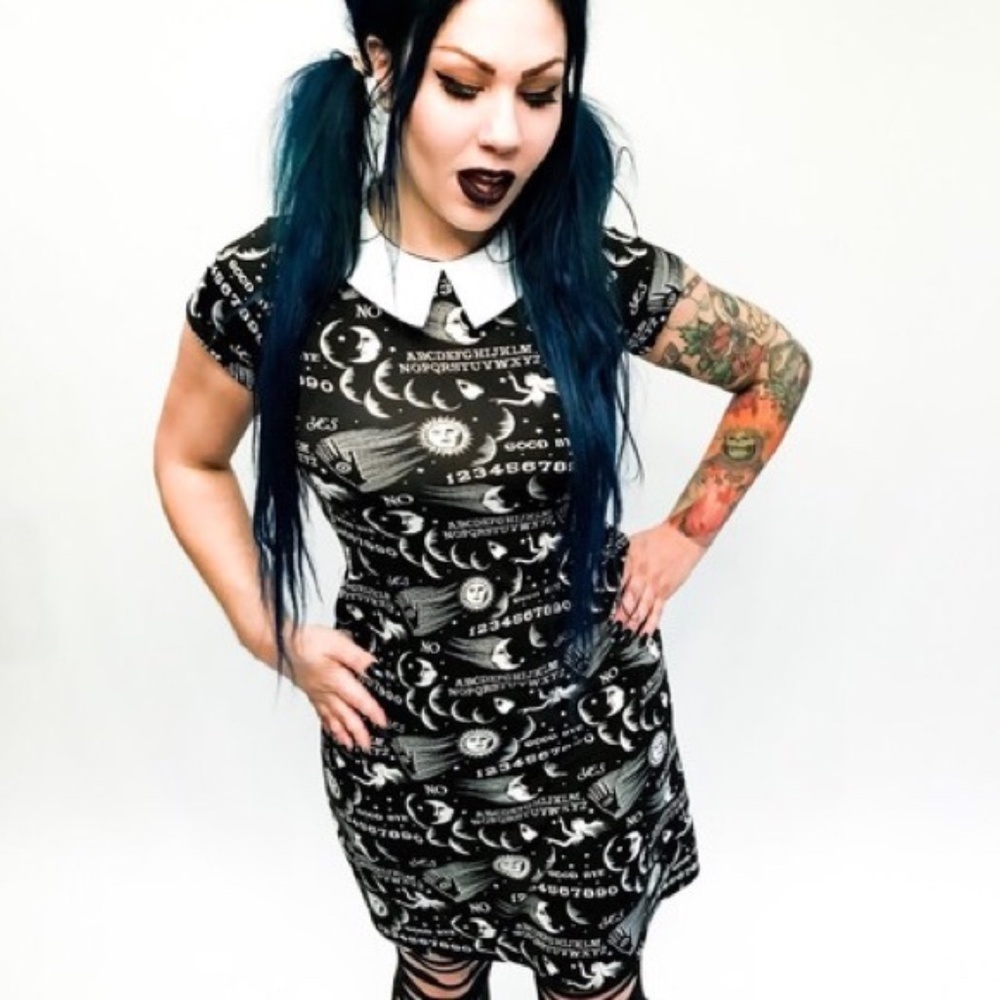 Modcloth + Folter Dark Moon Dress - Picture 1 of 3